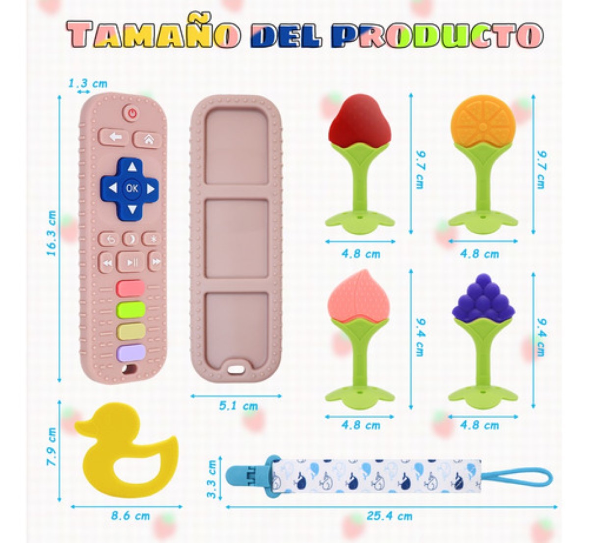 "Juguete Control Remoto Bebés La Dentición Del Bebé 9 Piezas "