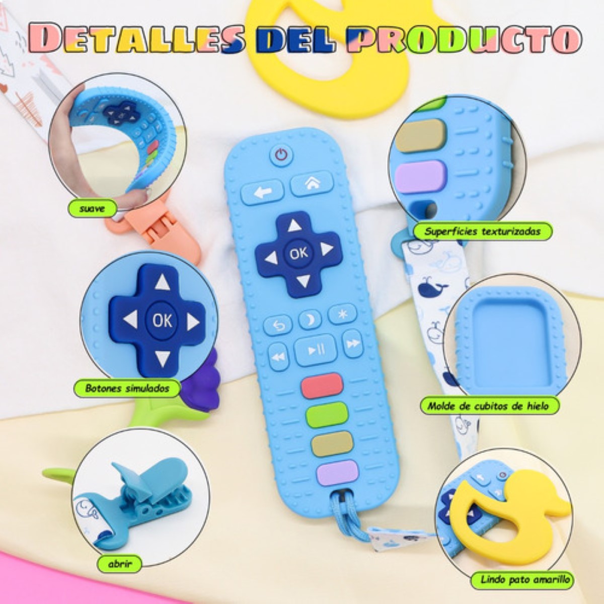 "Juguete Control Remoto Bebés La Dentición Del Bebé 9 Piezas "