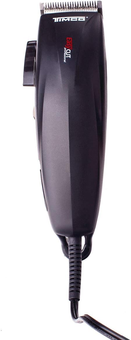 A Maquina para cortar cabello- Timco HCV-505 Kit de Peluquería para Corte de Cabello Doméstico, Máquina de Corte con Motor Potente (4 peines de corte intercambiables), Negro.