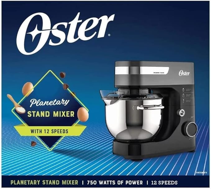 A Oster FPSTSM3711-013 Batidora Planetaria 12 Velocidades.