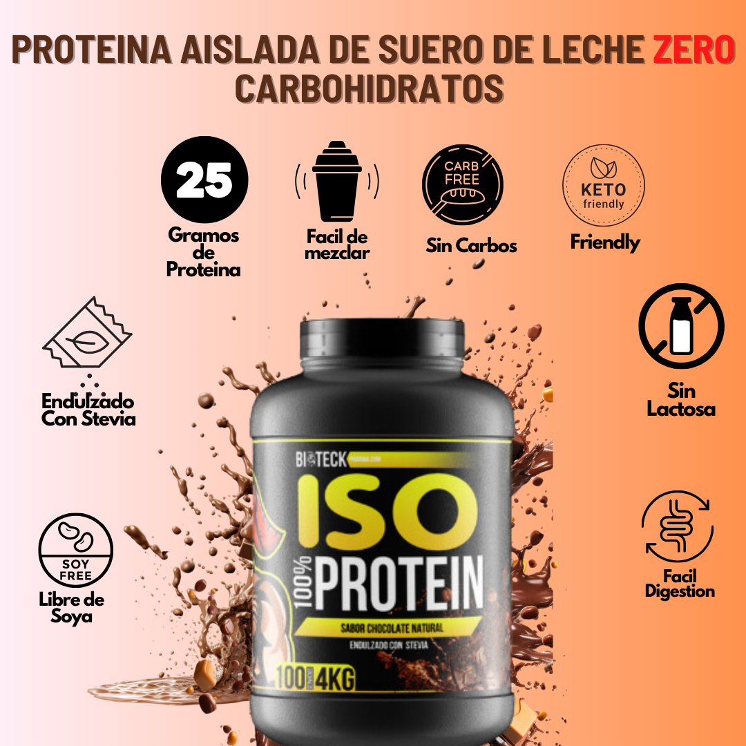 BIOTECKPHARMA | ISO protein sabor chocolate 4kg