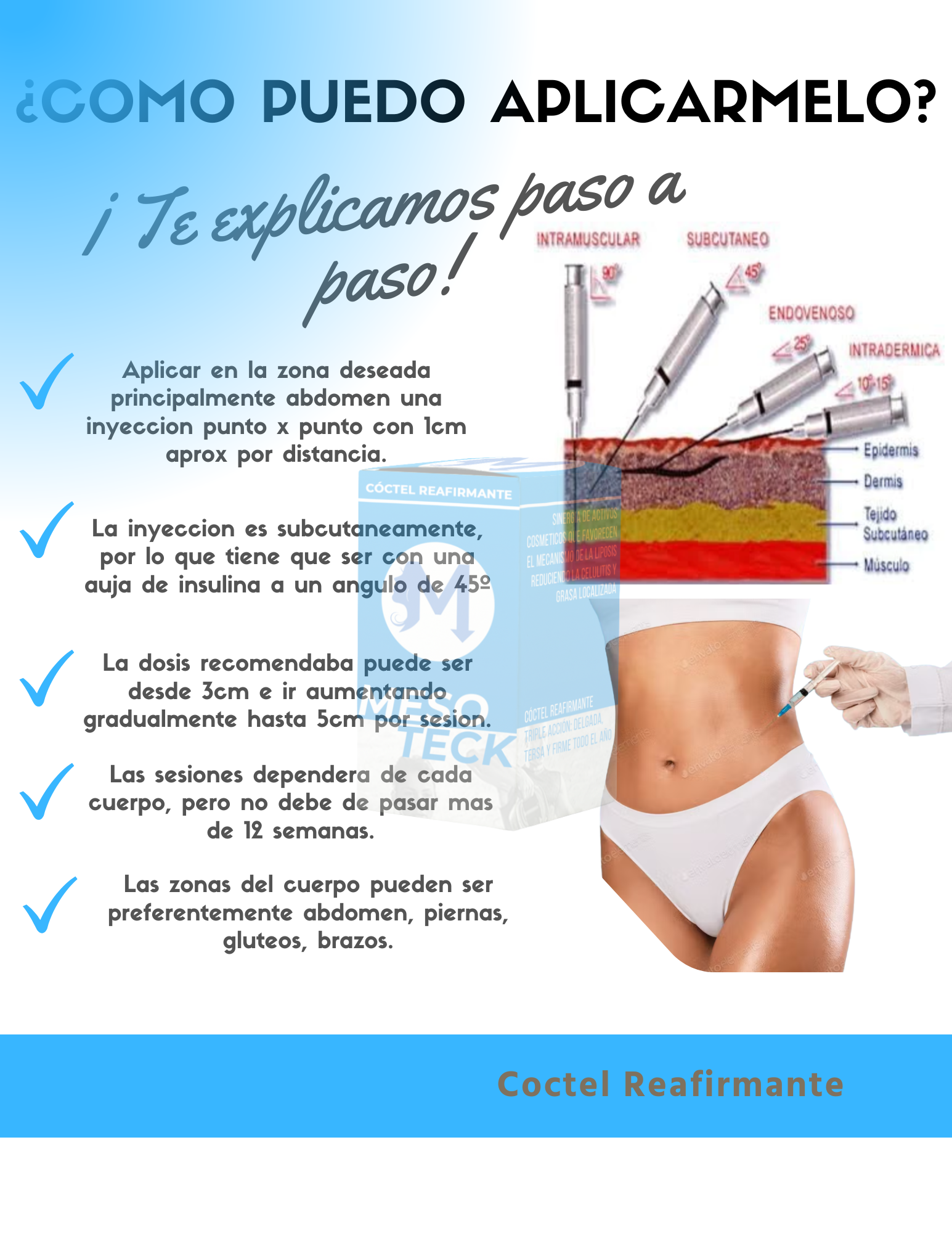 BIOTECKPHARMA| Mesoterapia Coctel Reafirmante Extremo 50ml