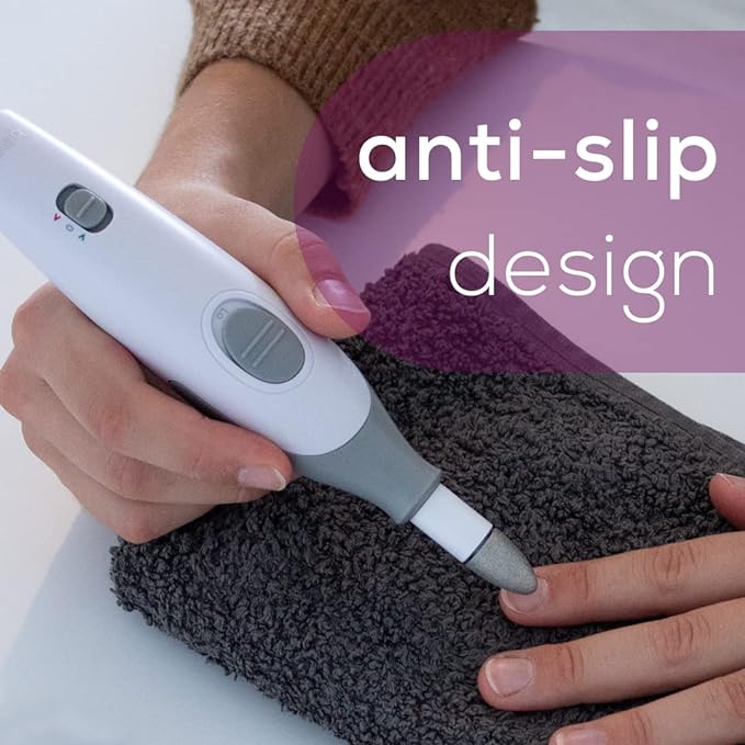 A Beurer - Set eléctrico de manicura y pedicura con potente lima de uñas con 7 accesorios y sistema de velocidad para cuidado de calidad de salón de manos y pies en casa.