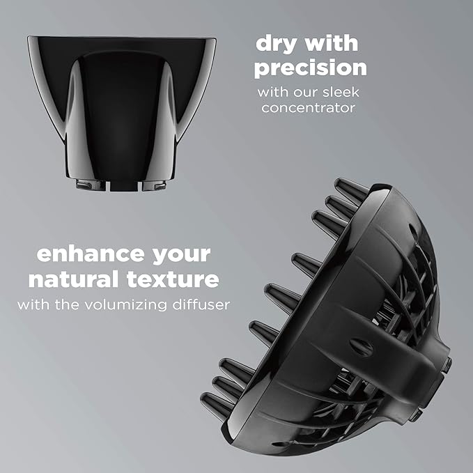 A SECADOR PARA CABELLO -INFINITIPRO BY CONAIR 1875 Watt Texture Styling Hair Dryer, Enhance Your Natural Curls and Waves.