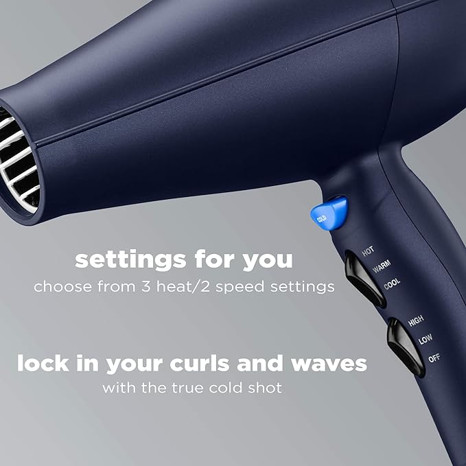 A SECADOR PARA CABELLO -INFINITIPRO BY CONAIR 1875 Watt Texture Styling Hair Dryer, Enhance Your Natural Curls and Waves.