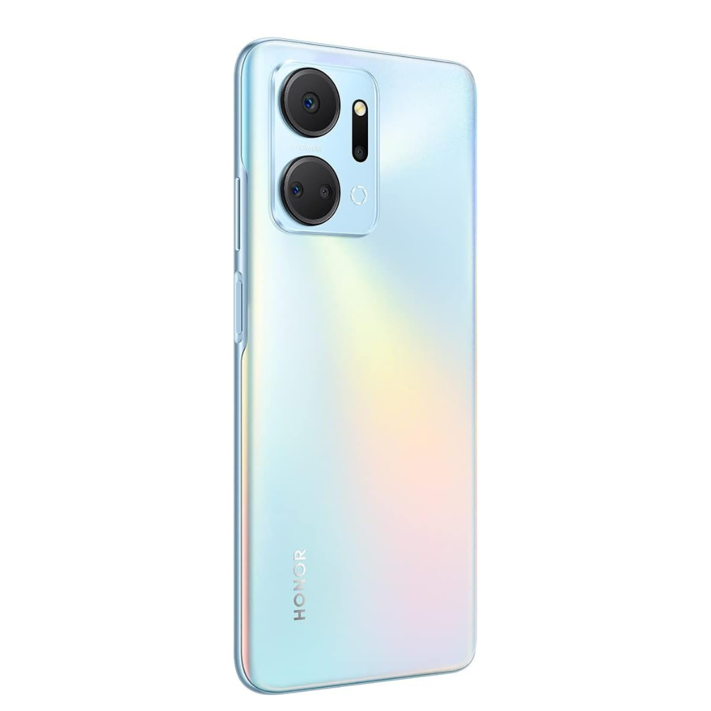 Celular Honor X7A RAM 6+128GB Plata Dual SIM + Smartband 1More notifica apps..