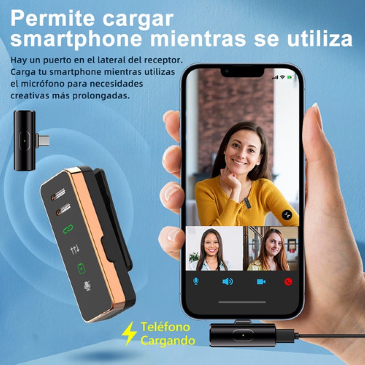"Micrófono Inalámbrico Lavalier Axnen S18 Para iPhone/android Negro/Blanco "