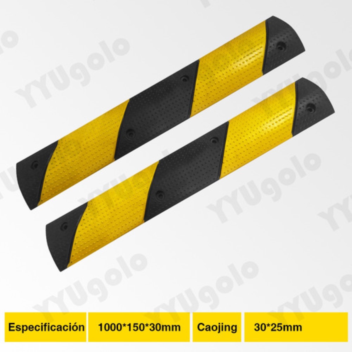 "Canal De Protección De Cables 1 Metro 2pcs amarillo negro "