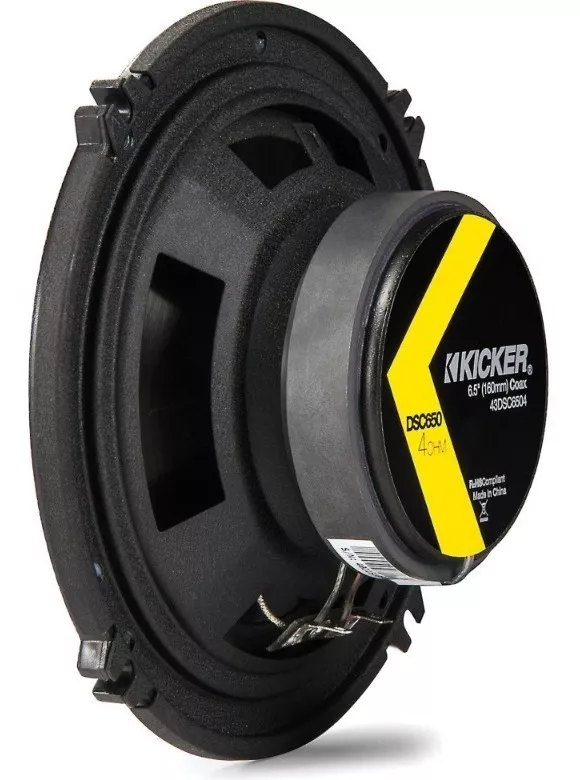 Set de Bocinas Coaxiales Kicker DSC6504 6.5 Pulgadas 2 Vias 240W.