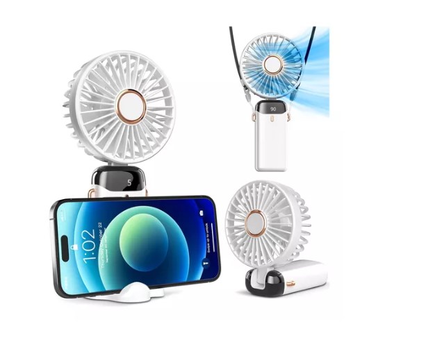 Portátil Ventilador De Mano Pequeño Recargable Y Plegable T