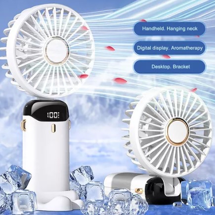 Portátil Ventilador De Mano Pequeño Recargable Y Plegable T