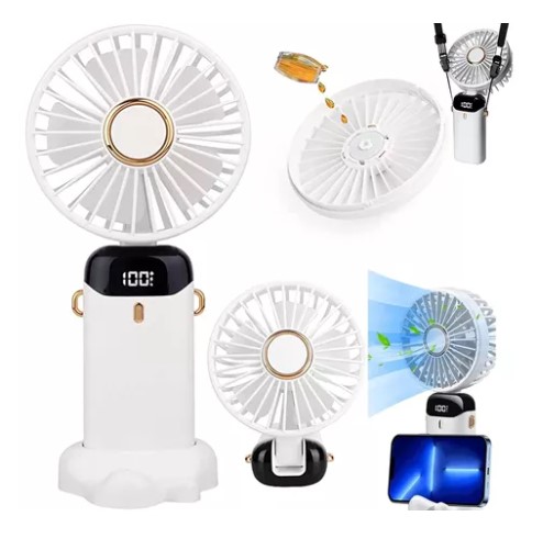 Portátil Ventilador De Mano Pequeño Recargable Y Plegable T