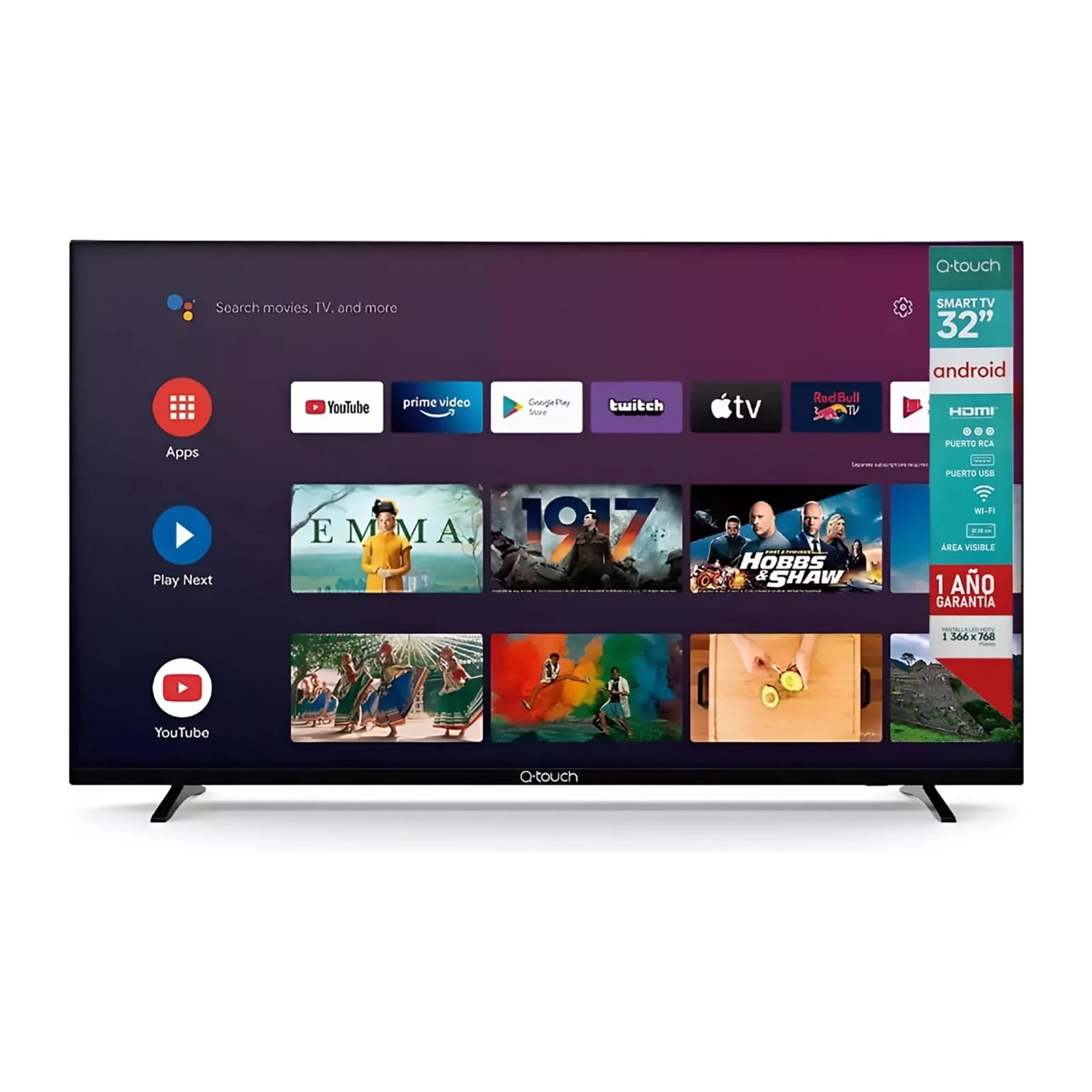 Pantalla Q-touch 32 Pulgadas HD Android TV QN3223