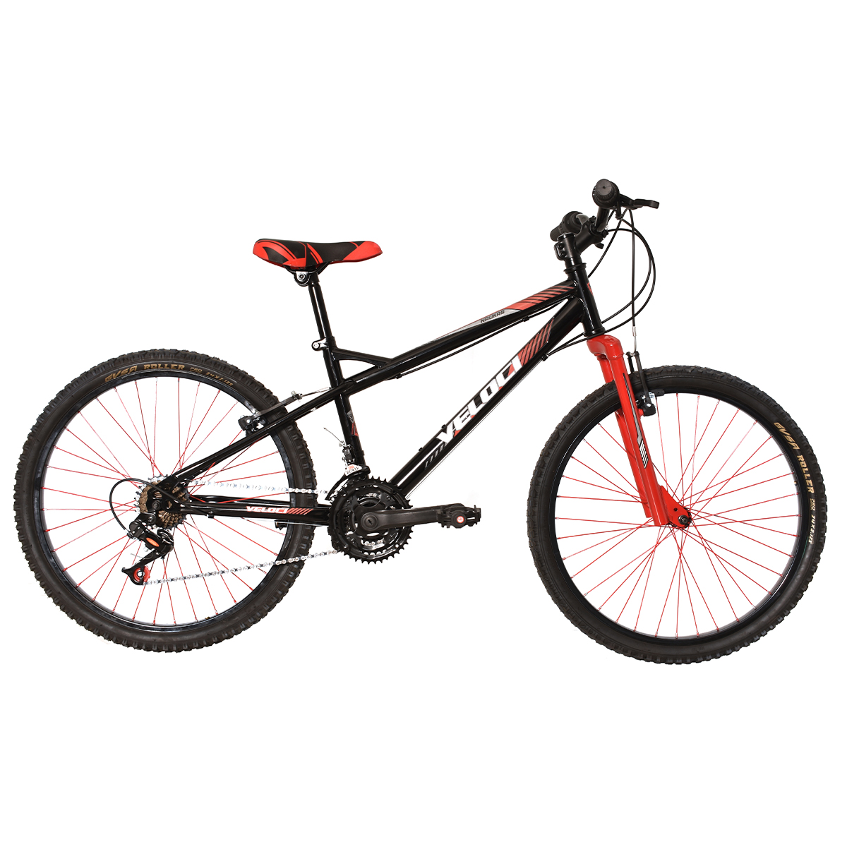 Bicicleta Veloci Naukas M/RING R24 Negro.