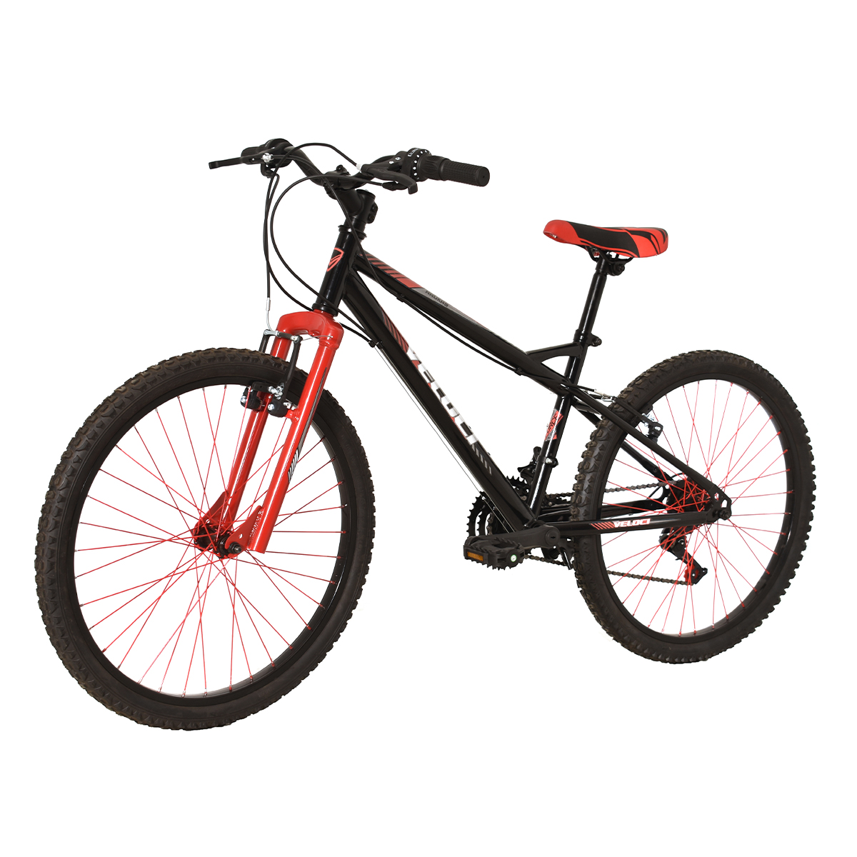Bicicleta Veloci Naukas M/RING R24 Negro.
