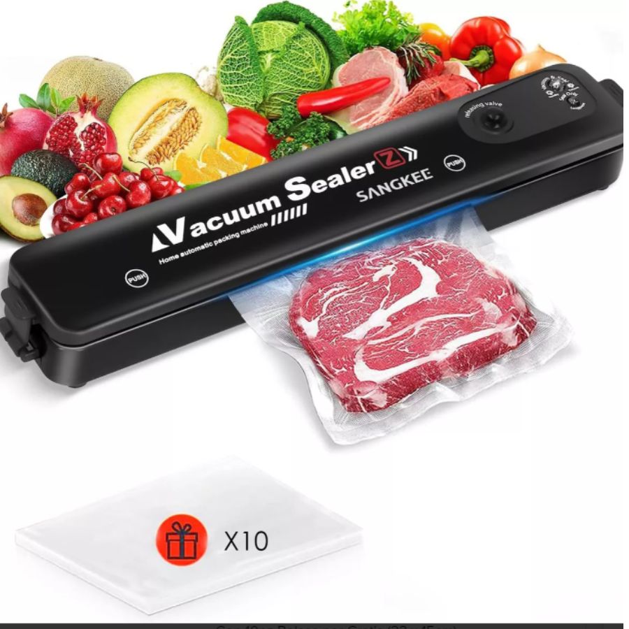 Maquina Selladora De Alimentos Al Vacío Vacuum Sealer Portatil.