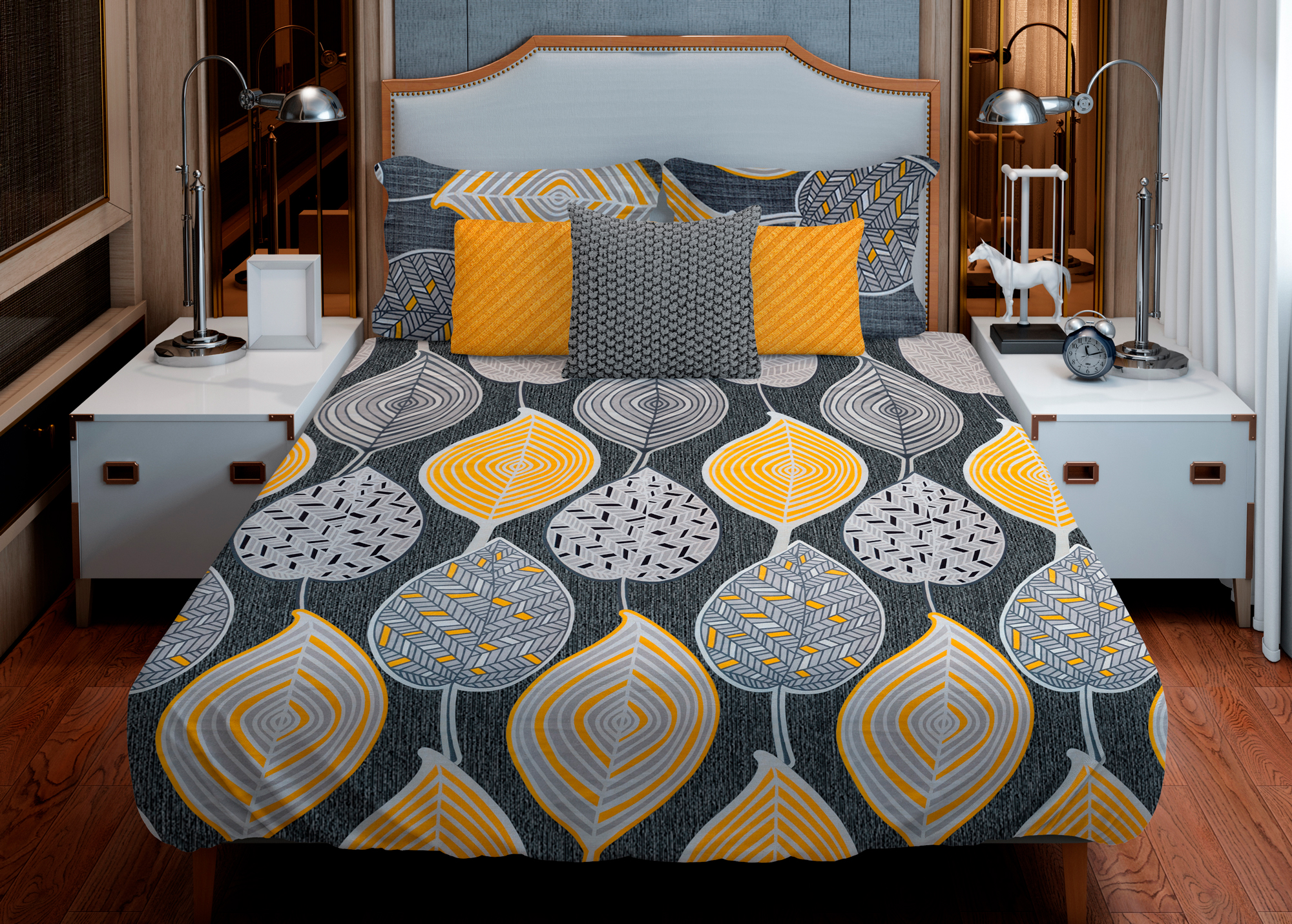 Sábana De Franela King Size Estampado - Logum  Algodón 100% - Tacto Suave.