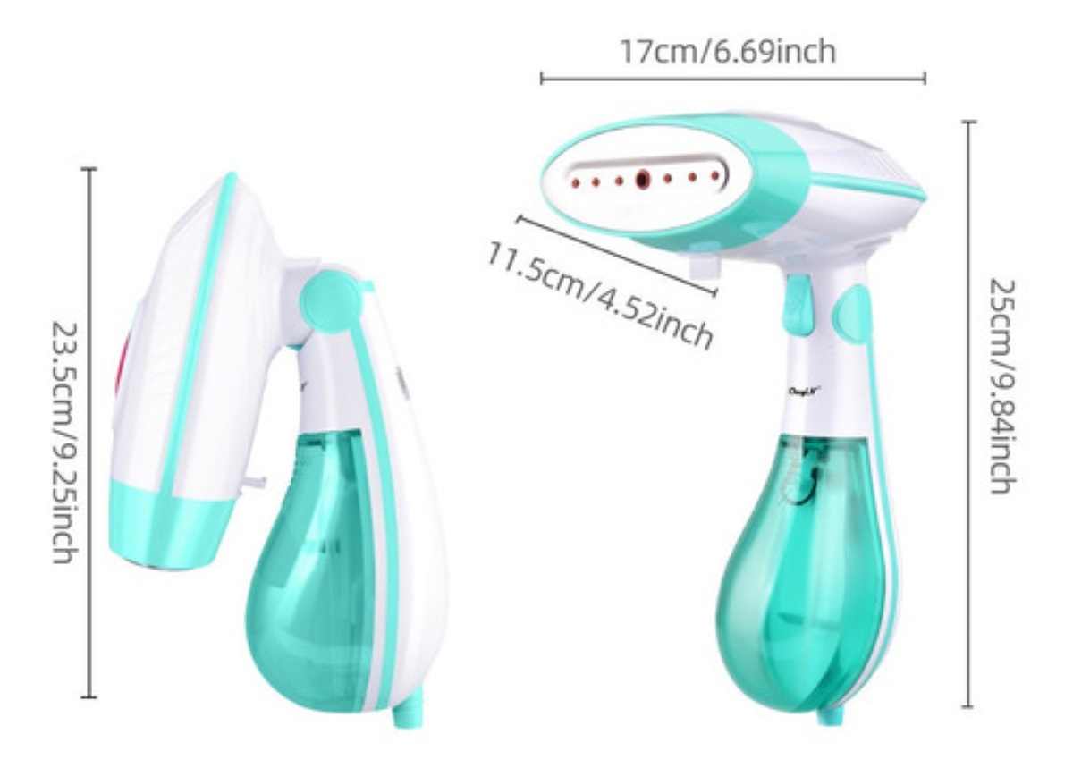 "Plancha De Vapor Plegable Portátil 1500w 170ml, Verde 110v "