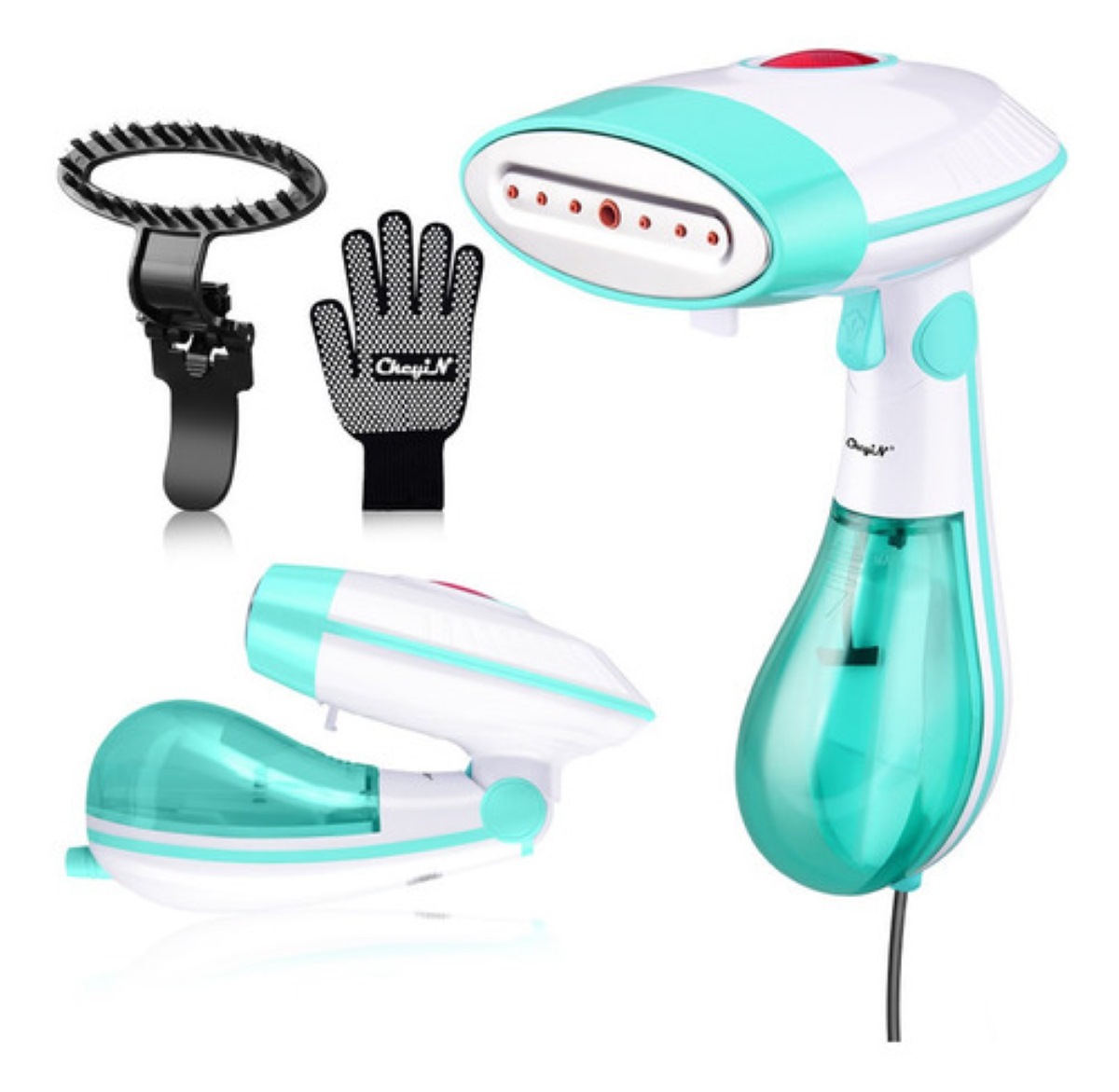 "Plancha De Vapor Plegable Portátil 1500w 170ml, Verde 110v "