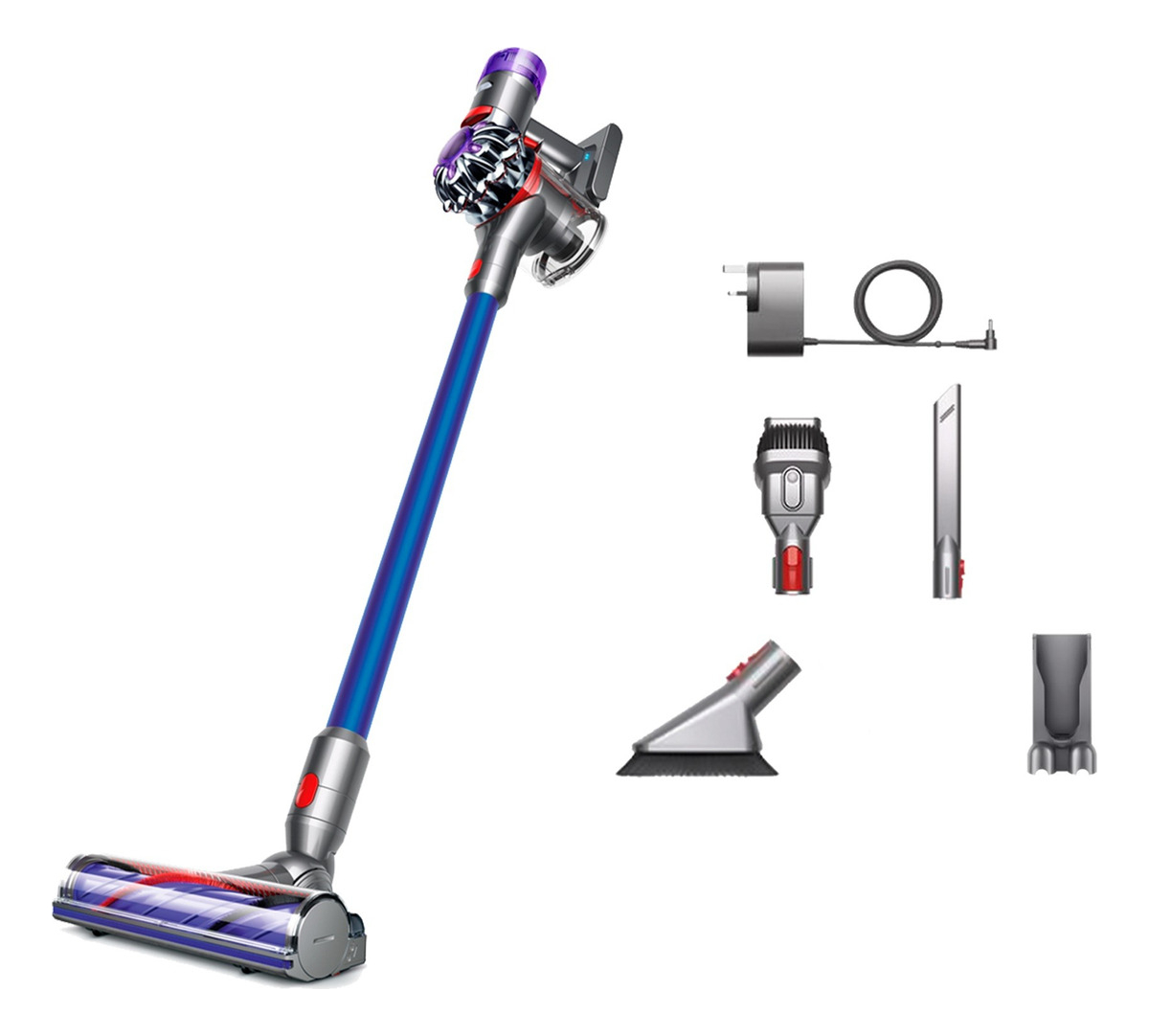 Aspiradora Sin Cable Dyson V8 Origin Extra Níquel/azul.
