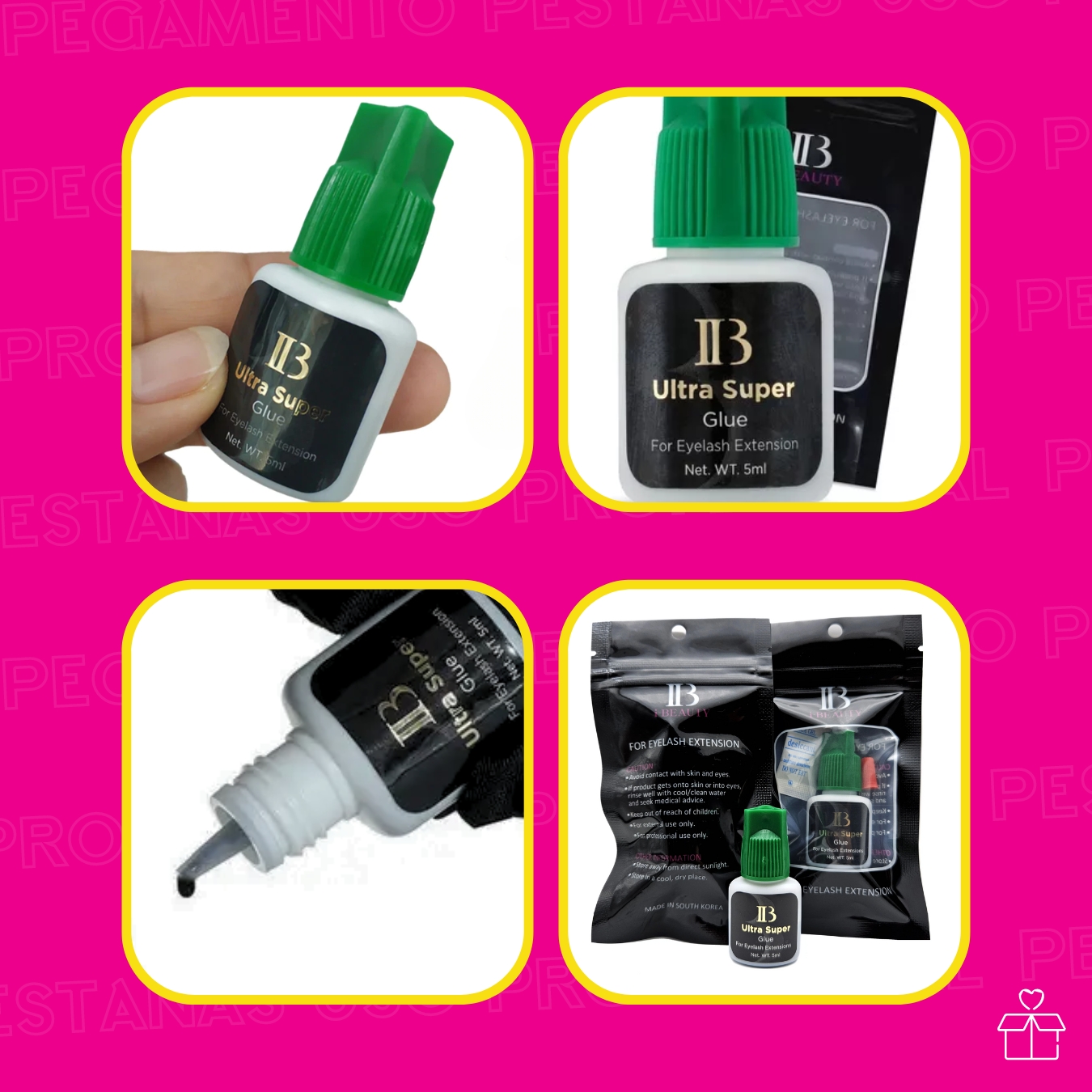 Pegamento Para Extensión De Pestañas IB Ultra Super Tapa Verde.