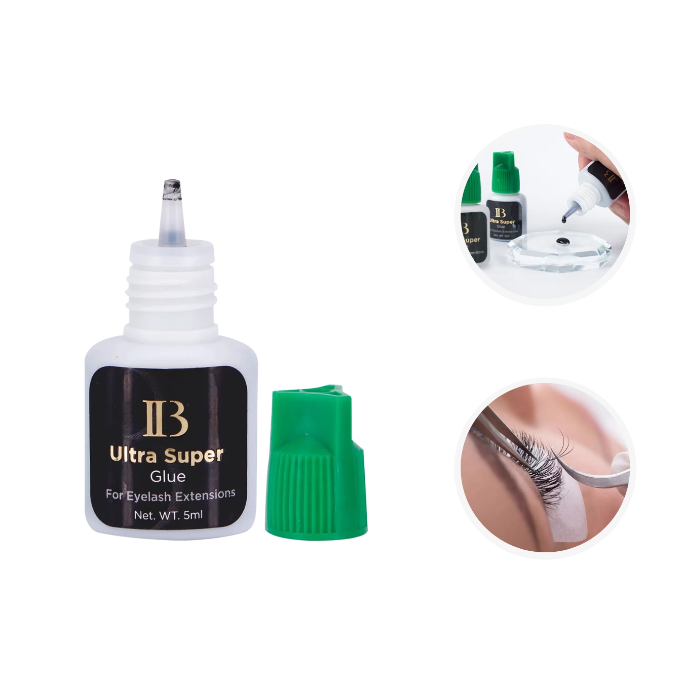 Pegamento Para Extensión De Pestañas IB Ultra Super Tapa Verde.