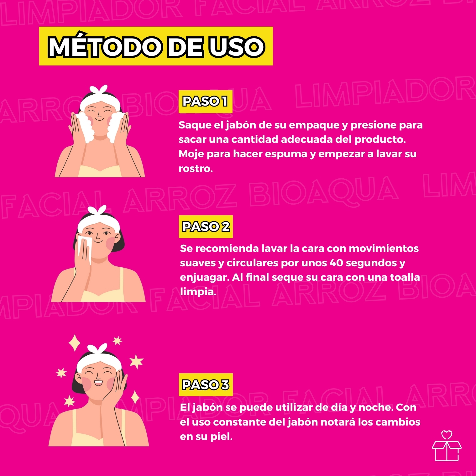 Jabón Con Extracto De Arroz Bioaqua.
