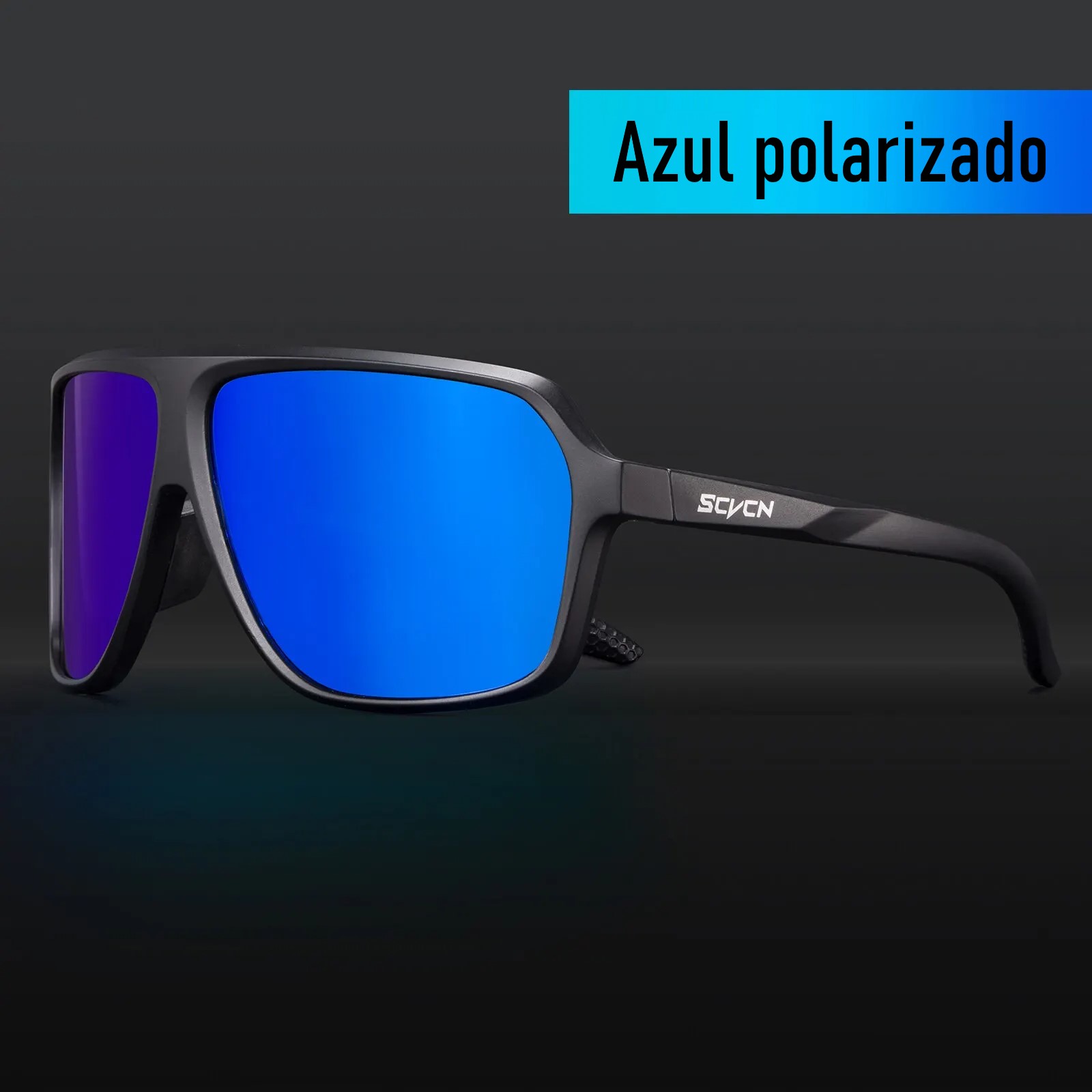 Gafas ciclismo azul negro moto deportes protección polarizadas lentes deportivas gafas filtro solar