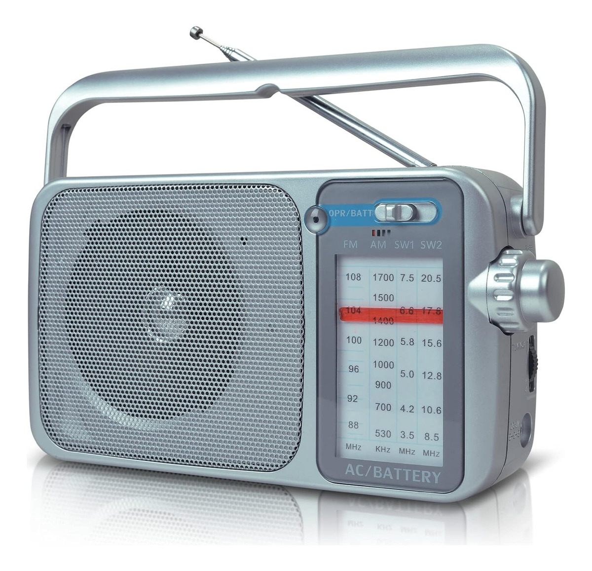 Radio Retro Inalambrico A Baterias Alcance AM FM RX-4 Audiobox.