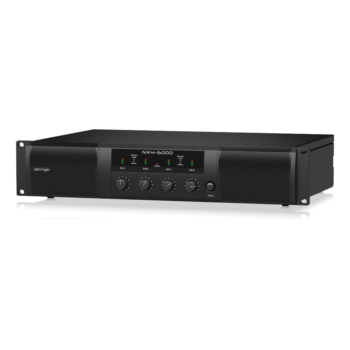  Amplificador  BEHRINGER NX4-6000 4 Canales 6000 Watts.
