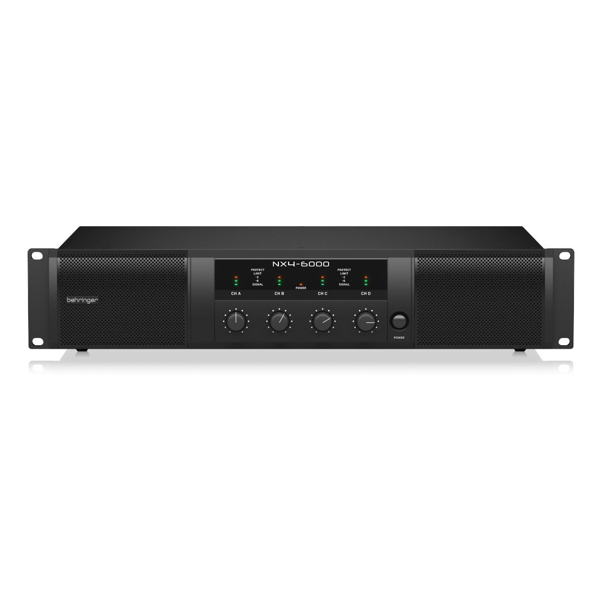  Amplificador  BEHRINGER NX4-6000 4 Canales 6000 Watts.