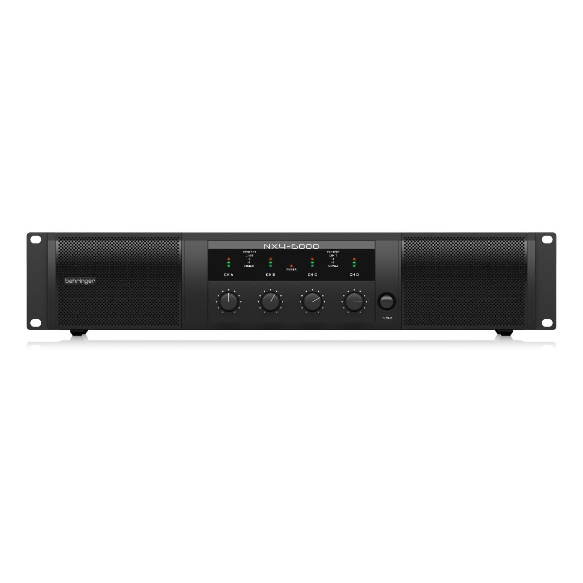  Amplificador  BEHRINGER NX4-6000 4 Canales 6000 Watts.