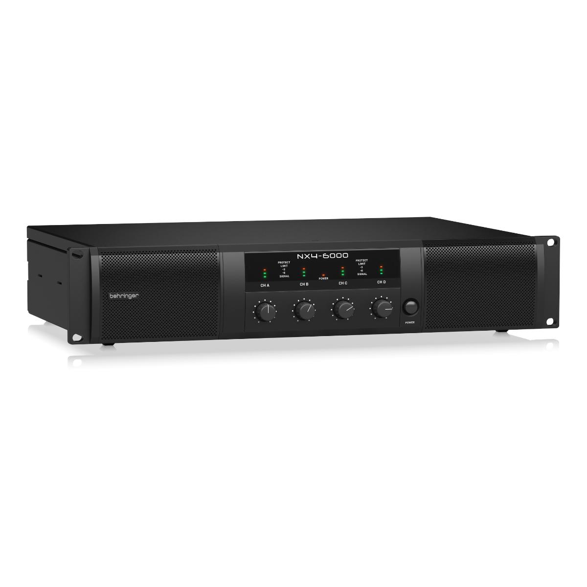  Amplificador  BEHRINGER NX4-6000 4 Canales 6000 Watts.