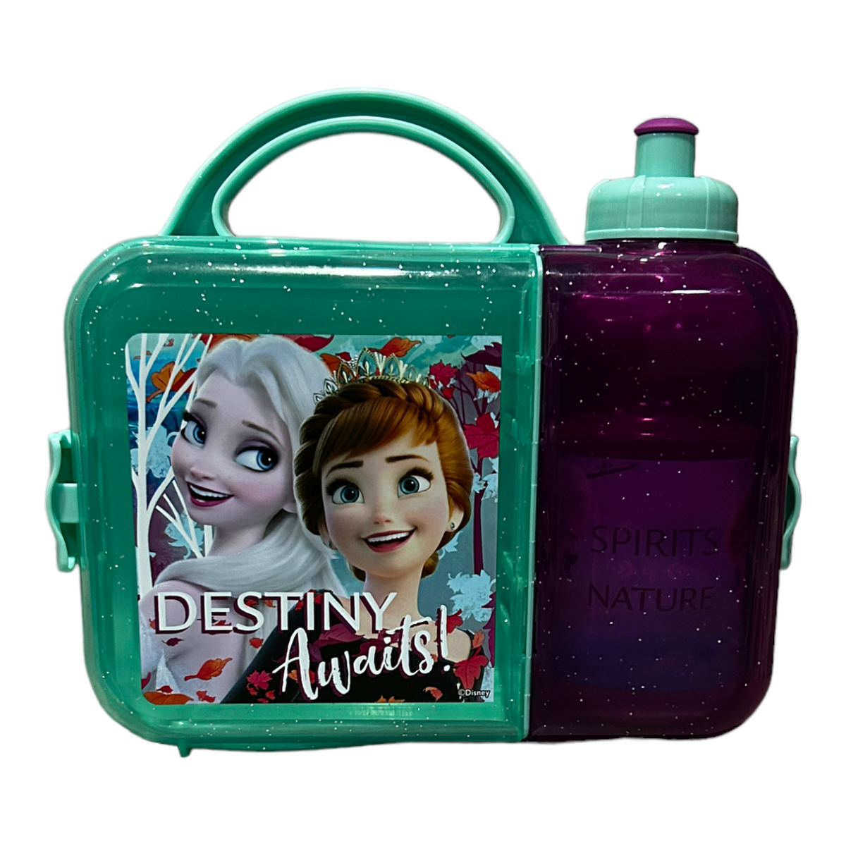 Lonchera Porta Sandwich Y Termo Frozen Ana Y Elsa.
