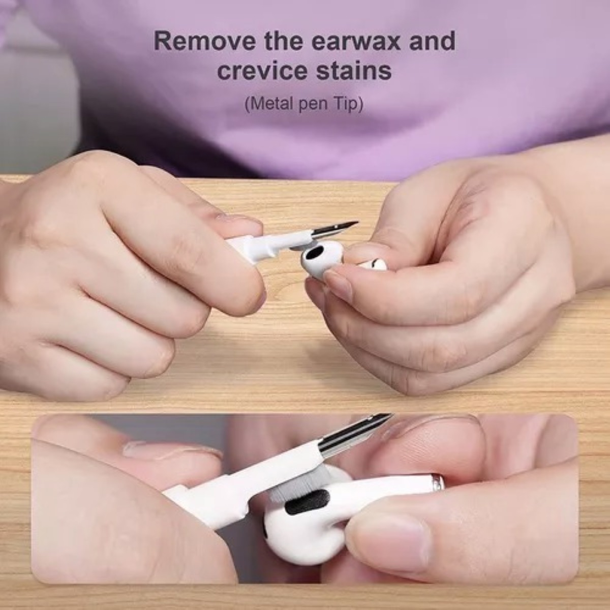 Cepillo Limpieza Auriculares Limpiador Para AirPods iPhone