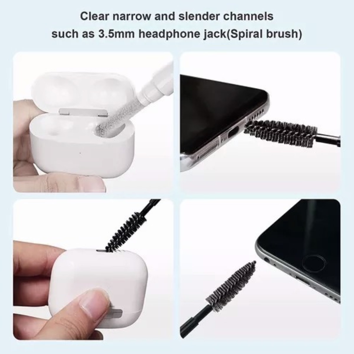 Cepillo Limpieza Auriculares Limpiador Para AirPods iPhone