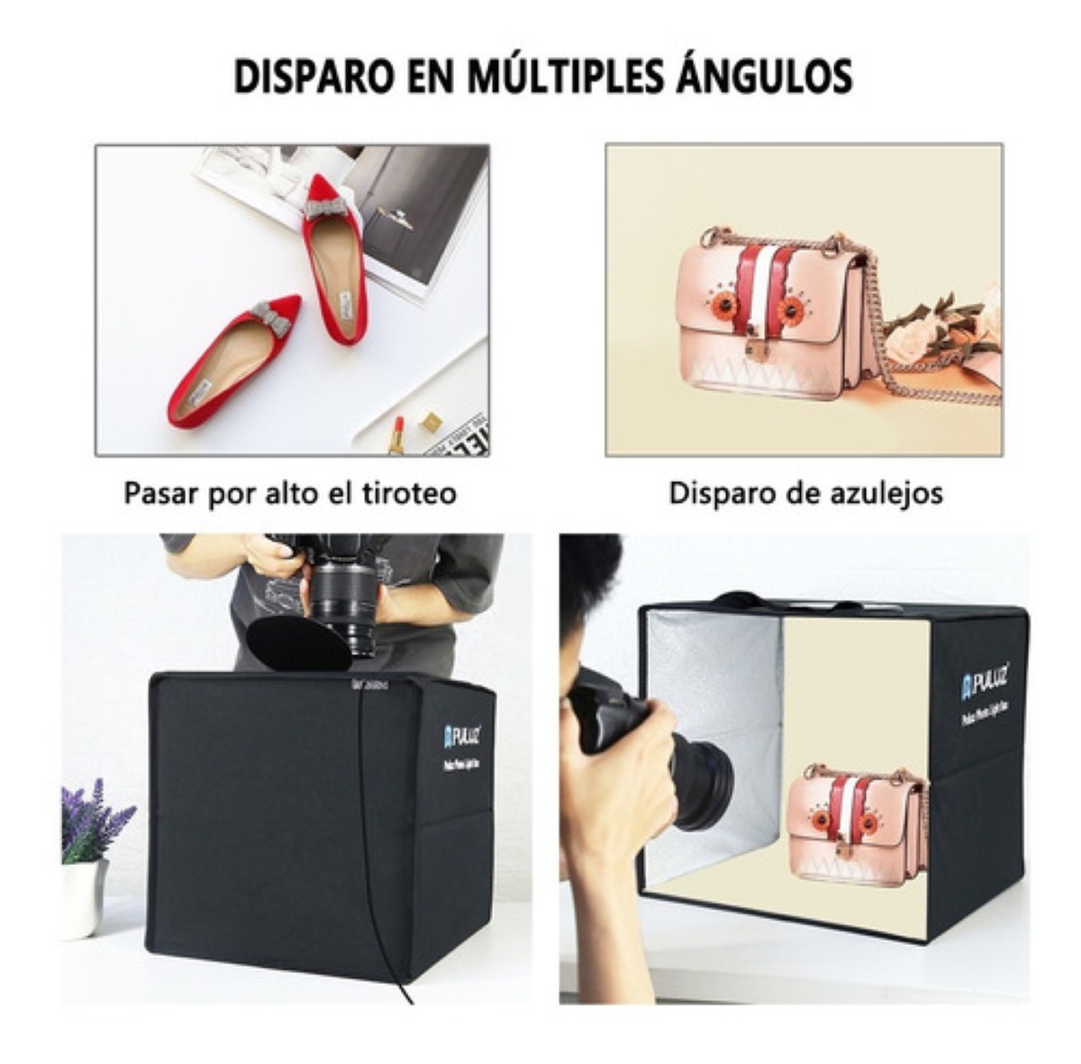 Caja De Luz Para Fotografía Plegable 12*3 Colores De 40cm