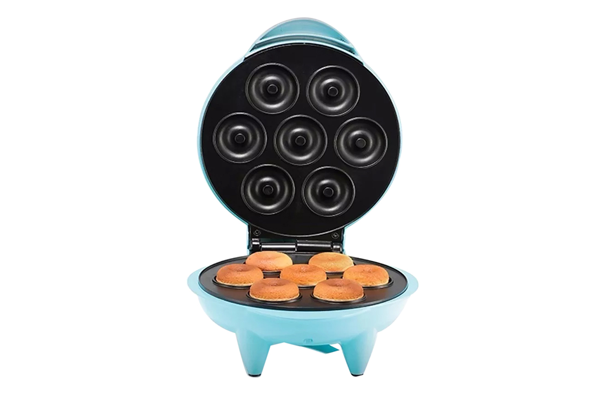 MAQUINA PARA HACER 7 MINI DONAS AZUL TAURUS MODELO DONUT & CO.