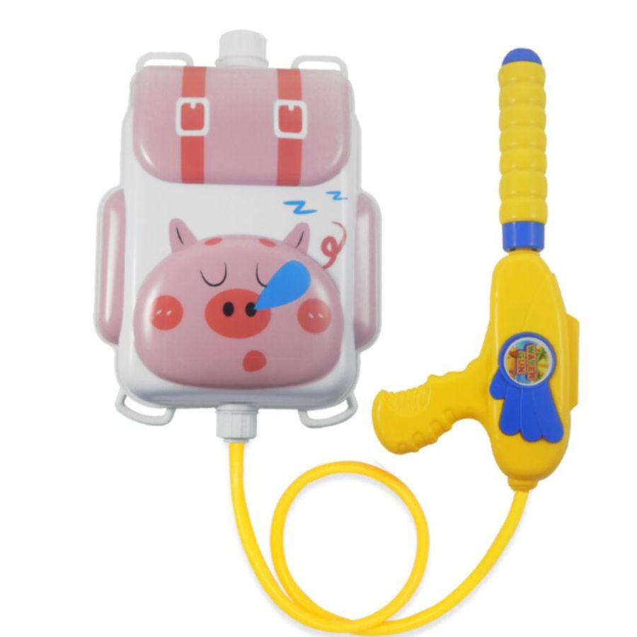 Pistola De Agua Con Tanque Mochila Para Niña Puerquito.