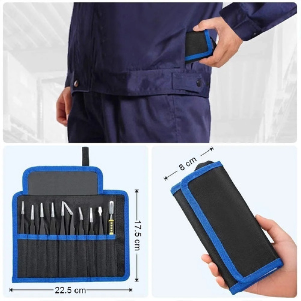 Kit Pinzas Antiestáticas Precisión Herramienta Electronica