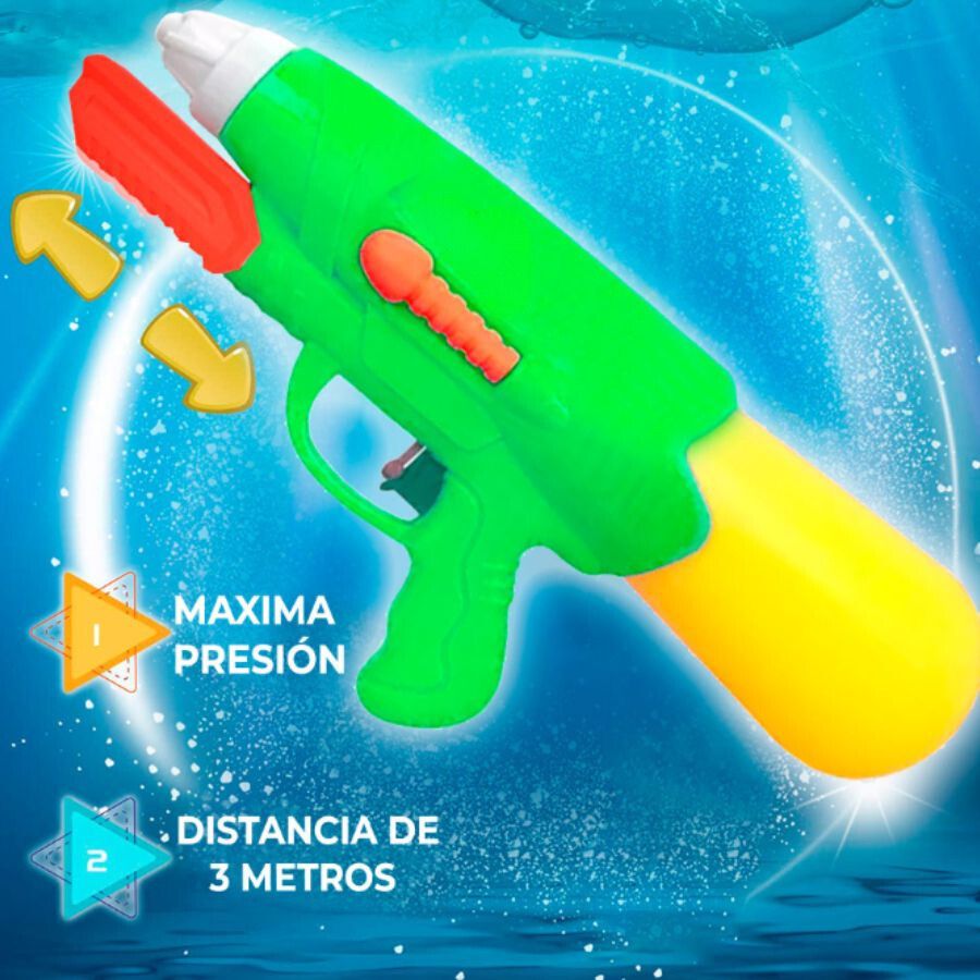 Pistola De Agua A Presión Largo Alcance Grande Con Tanque.