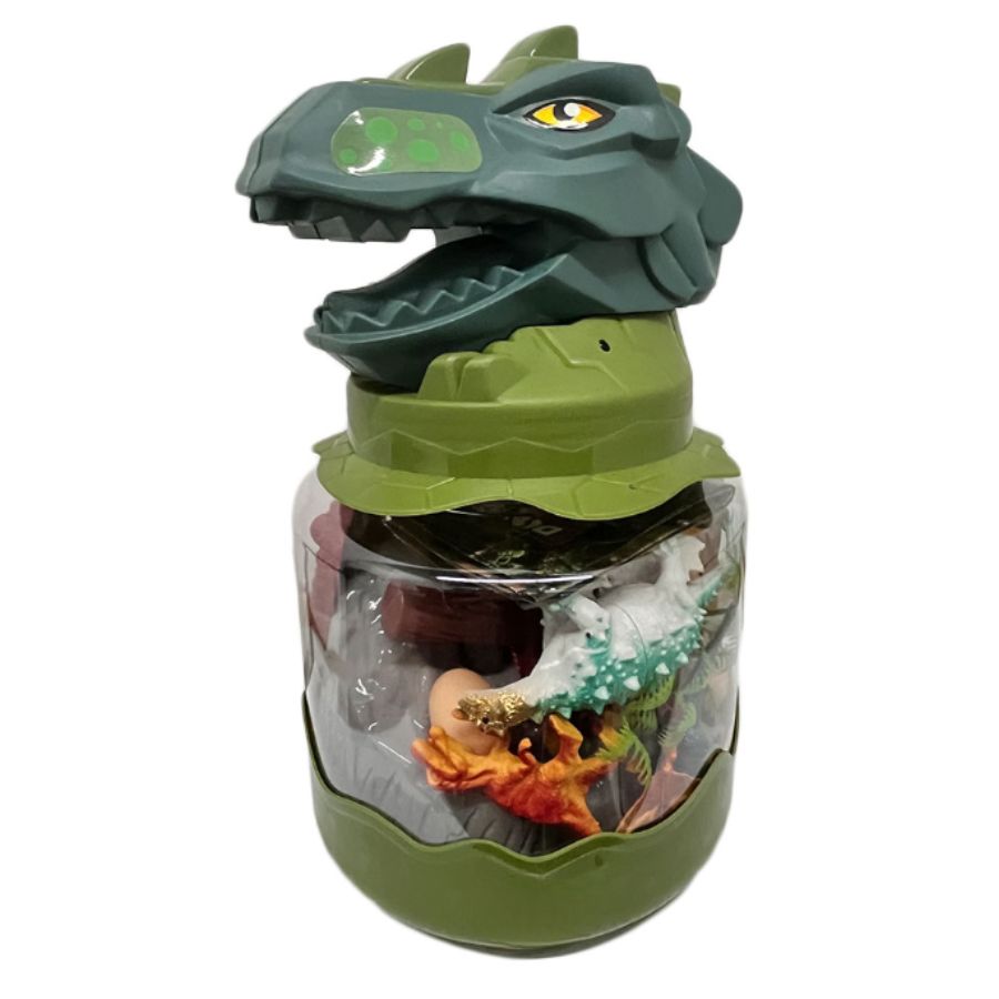 Bote Dinosaurio T-Rex con Juguetes de Dinosaurios para Niños .