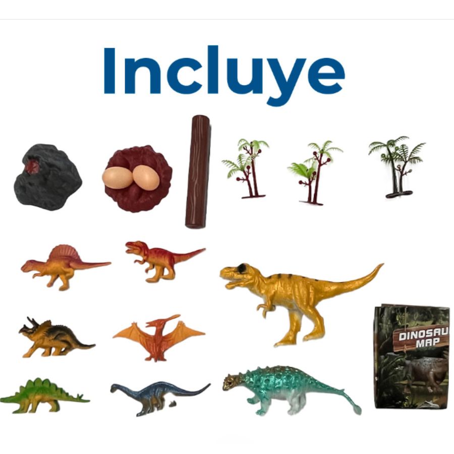 Bote Dinosaurio T-Rex con Juguetes de Dinosaurios para Niños .