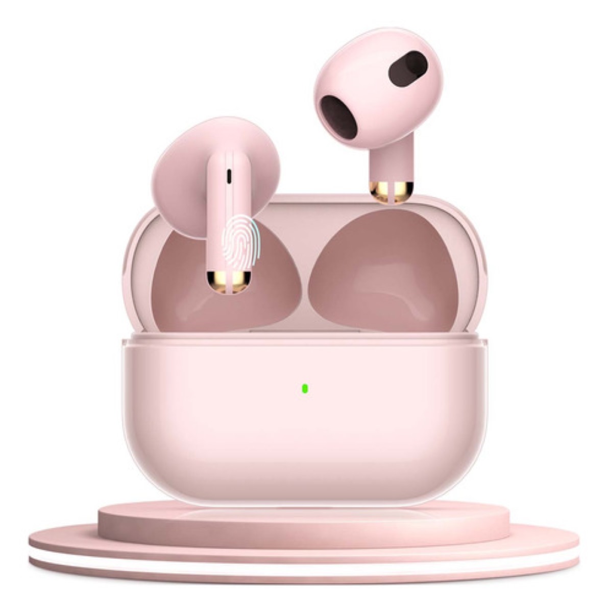 "Audífonos Inalámbricos Mini Microfono Para Ios Android Bt5.3 Rosa "