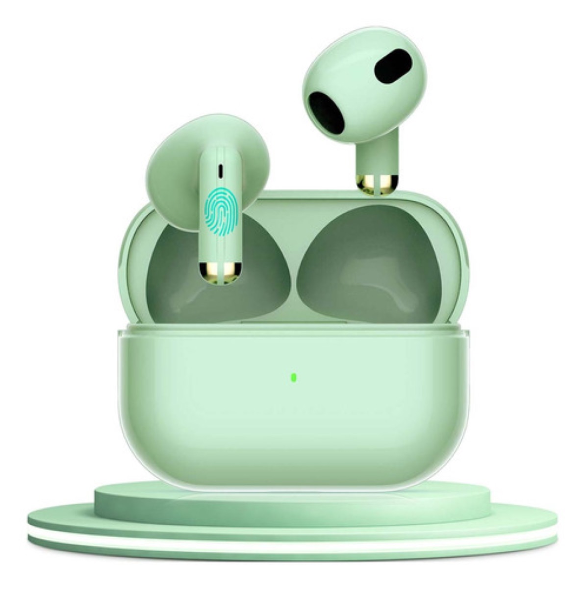"Audífonos Inalámbricos Mini Microfono Para Ios Android Bt5.3 Verde "