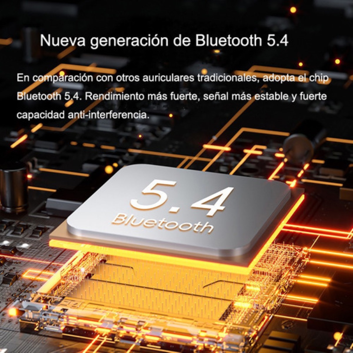 "Audífonos Inalámbricos Bluetooth Ows Ai Voice Control V5.4 Dorado "