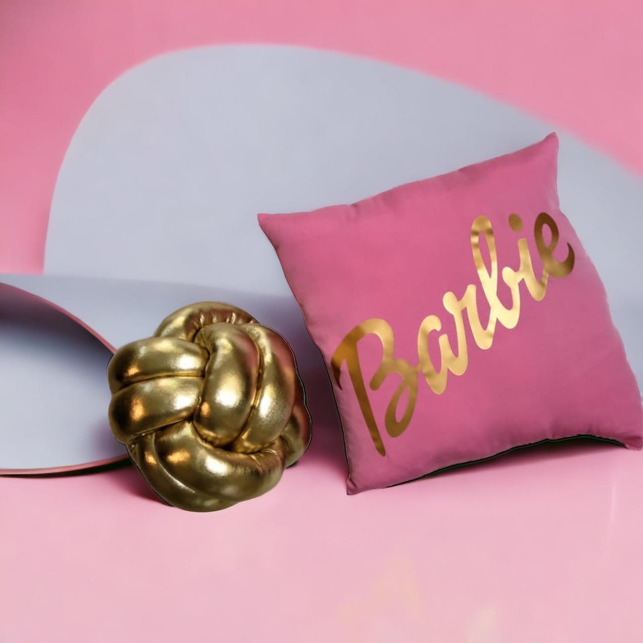 Pack cojin Nudo Celta Estampado Barbie Decorativo Recamara, Sala