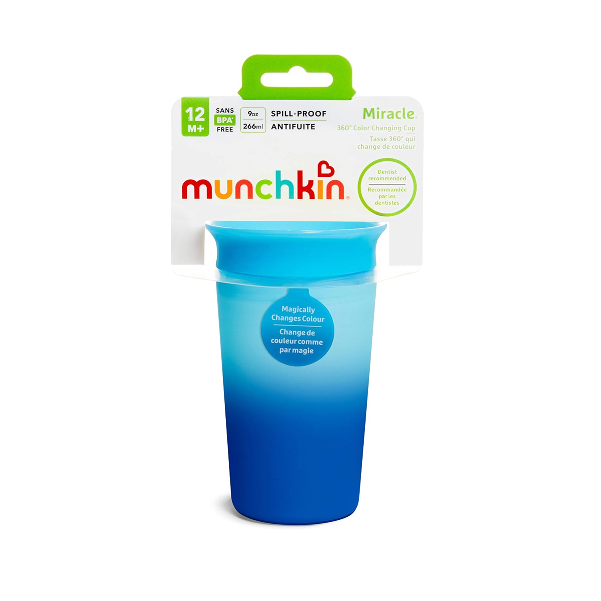 Vaso Miracle 360 Cup Munchkin 9oz Mágico Azul