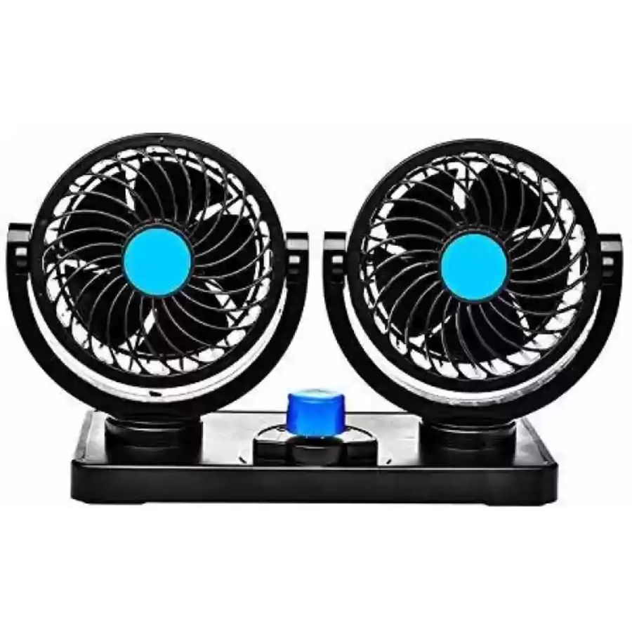 Ventilador Doble Refrigeración Para Auto Con Adhesiva 12v.
