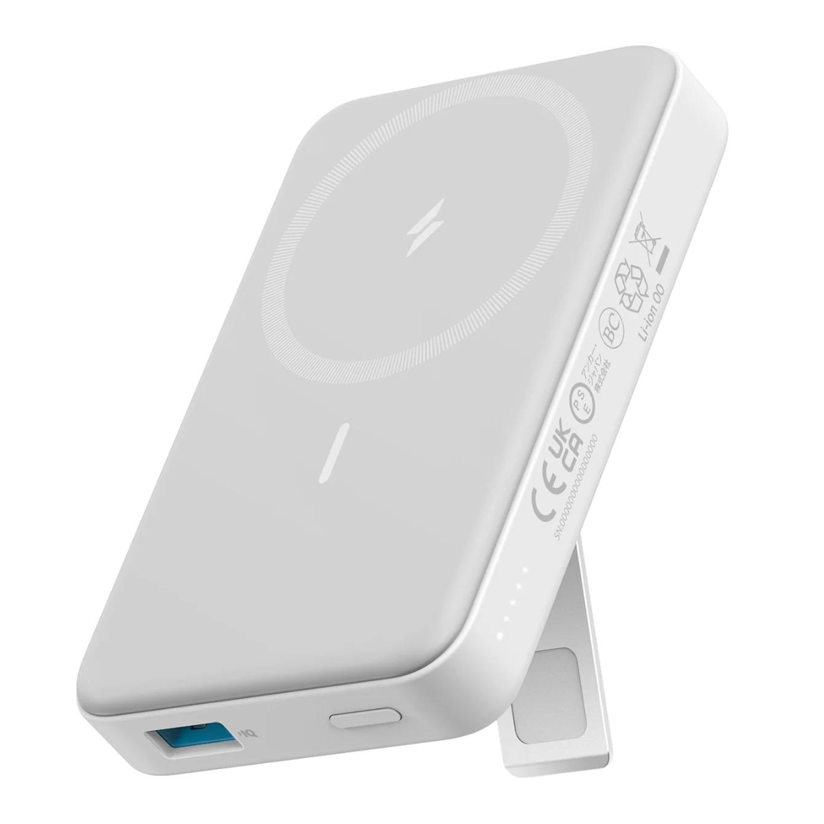 Cargador Batería Portátil ANKER 633 10000mAh magnético y USB C Blanco.